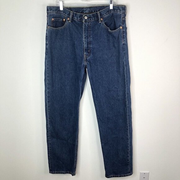 Levi's Other - Levis Mens Blue Jeans Size 38" x 34" 550 Button Fly Zipper Denim Pants